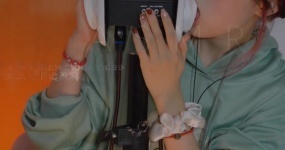 B站 asmr 椰子 固定机位 慢速堵耳舔耳