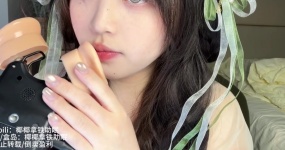椰椰拿铁 绿衣少女の甜耳疗愈｜录音笔天麦&麦粒摩擦音 解锁耳道SPA