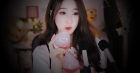 绮夏 吃莲雾 咀嚼音